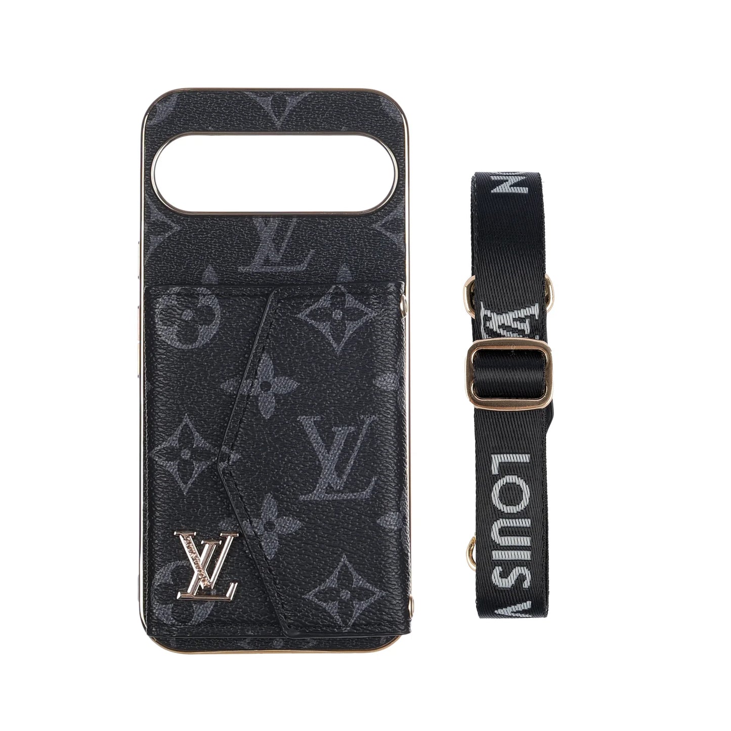 Luxury Crossbody Pixel Case – Designer-Inspired, Slim & Functional