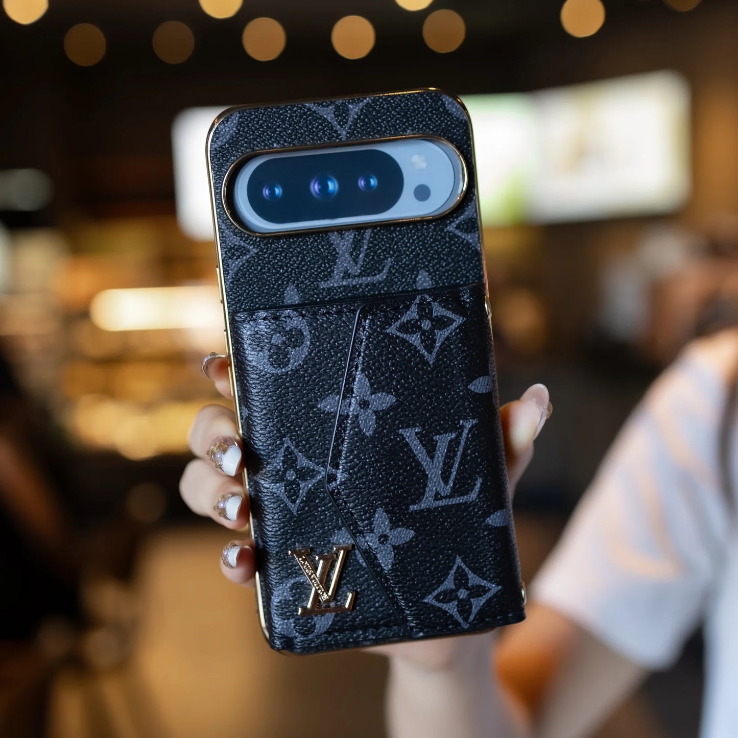 Luxury Crossbody Pixel Case – Designer-Inspired, Slim & Functional