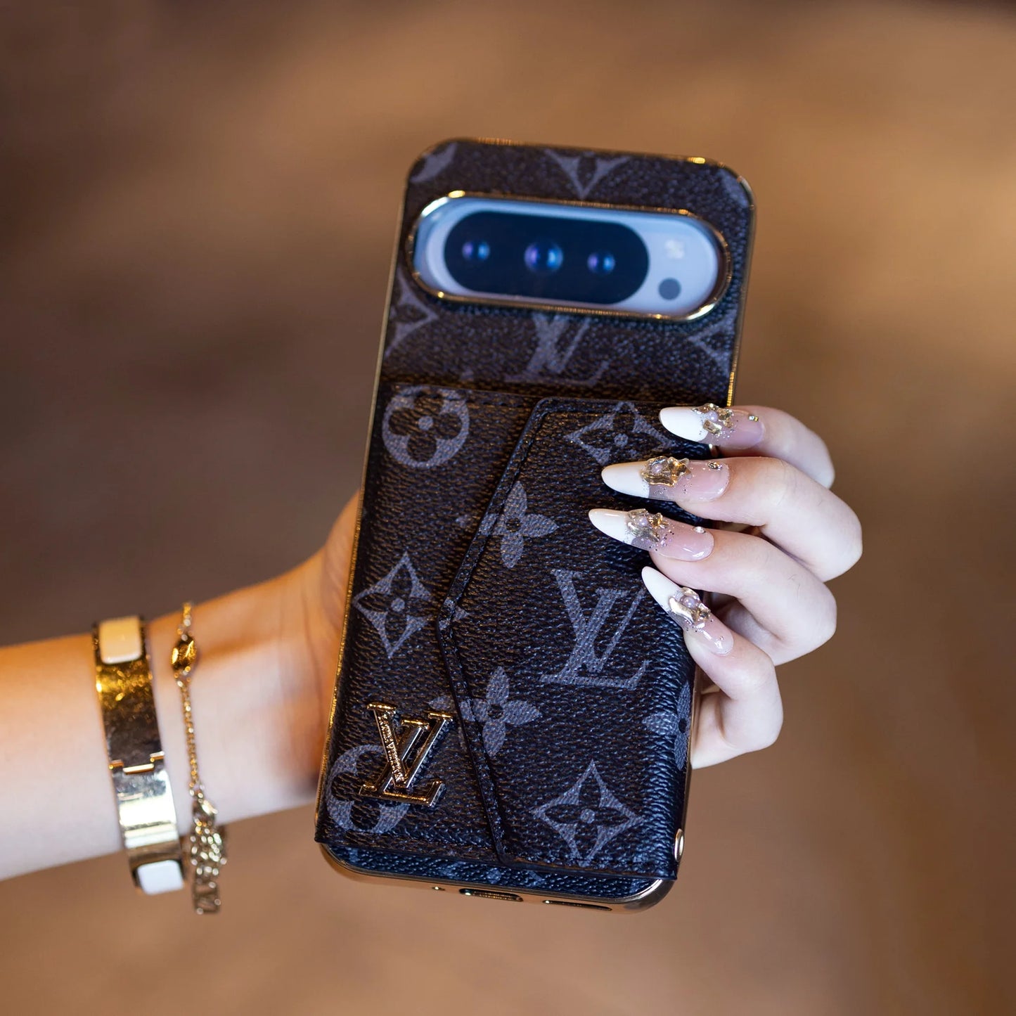 Luxury Crossbody Pixel Case – Designer-Inspired, Slim & Functional