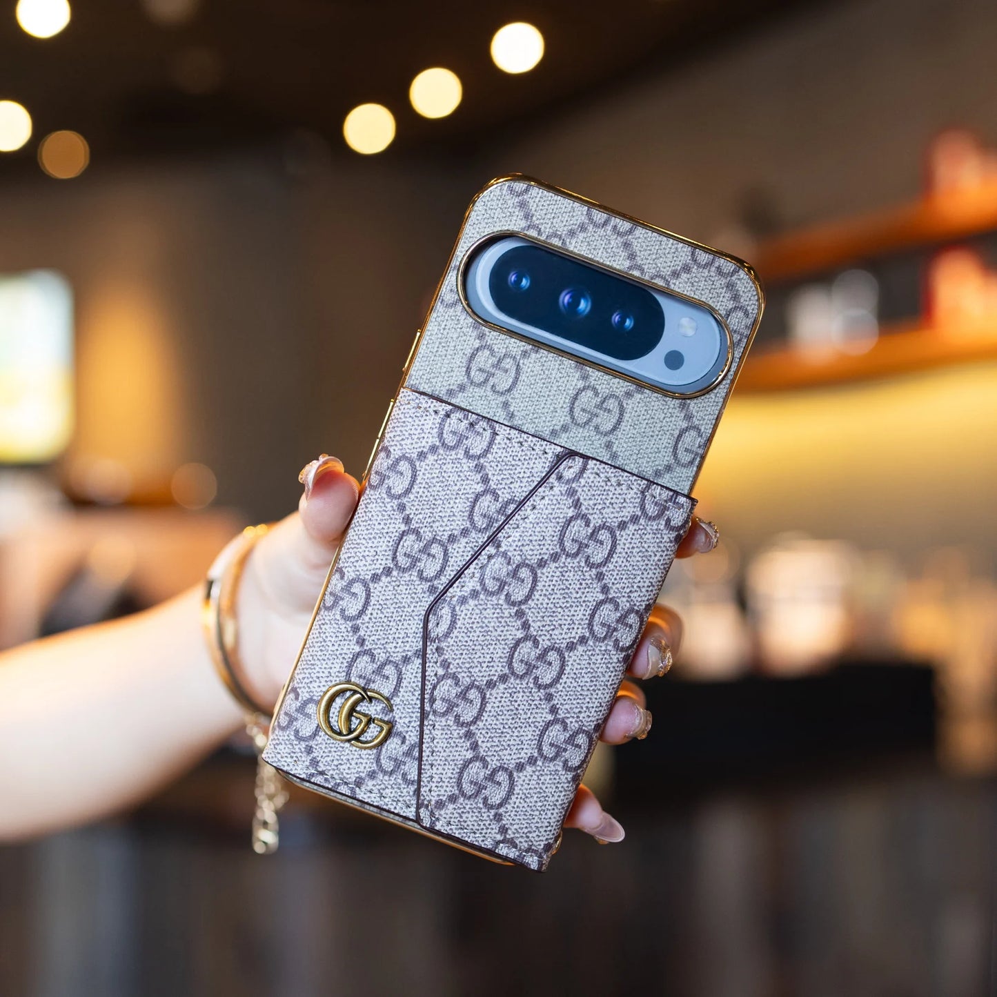 Luxury Crossbody Pixel Case – Designer-Inspired, Slim & Functional