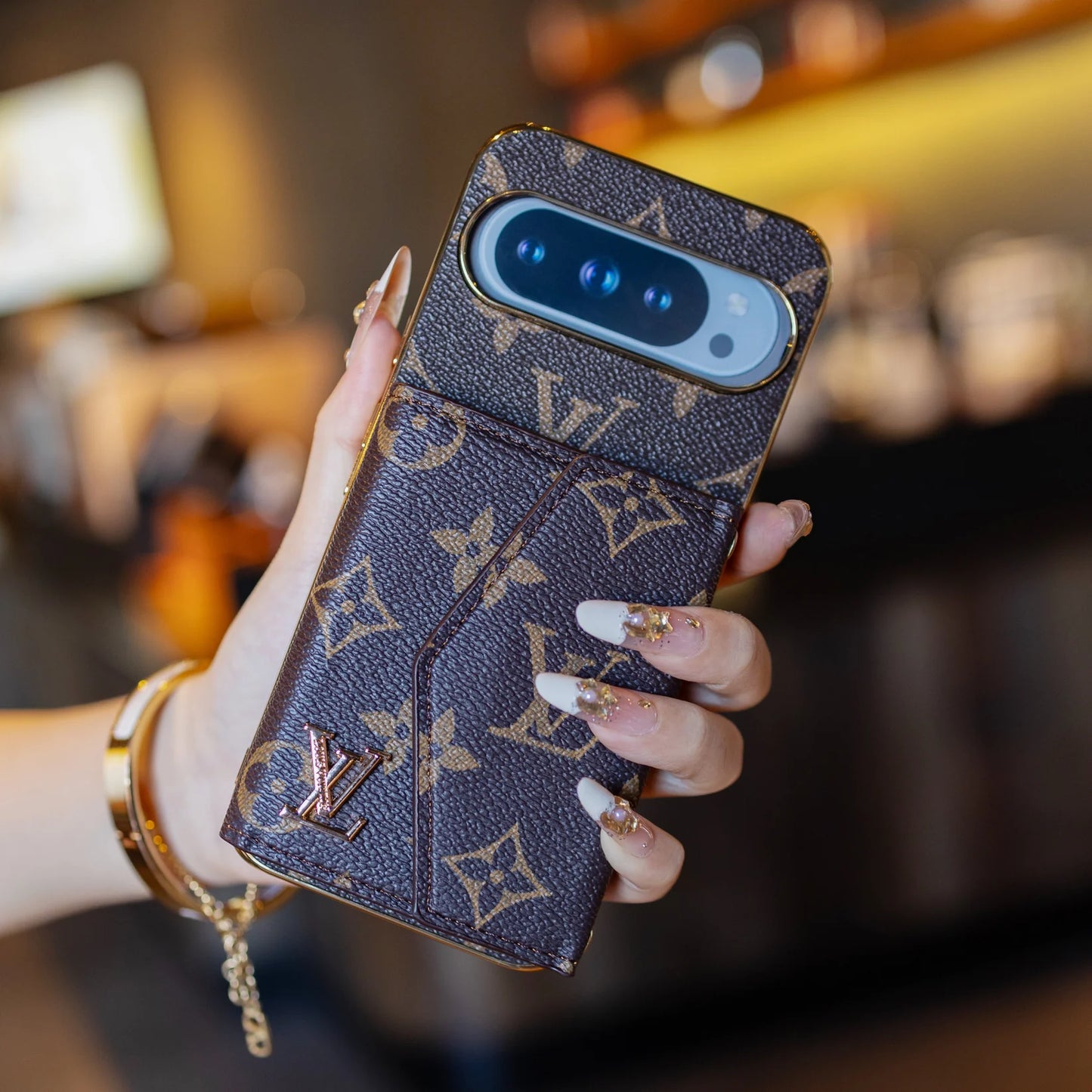 Luxury Crossbody Pixel Case – Designer-Inspired, Slim & Functional