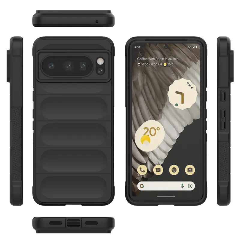 Shockproof Silicone Case with Lens Protection For Google Pixel 8 Series