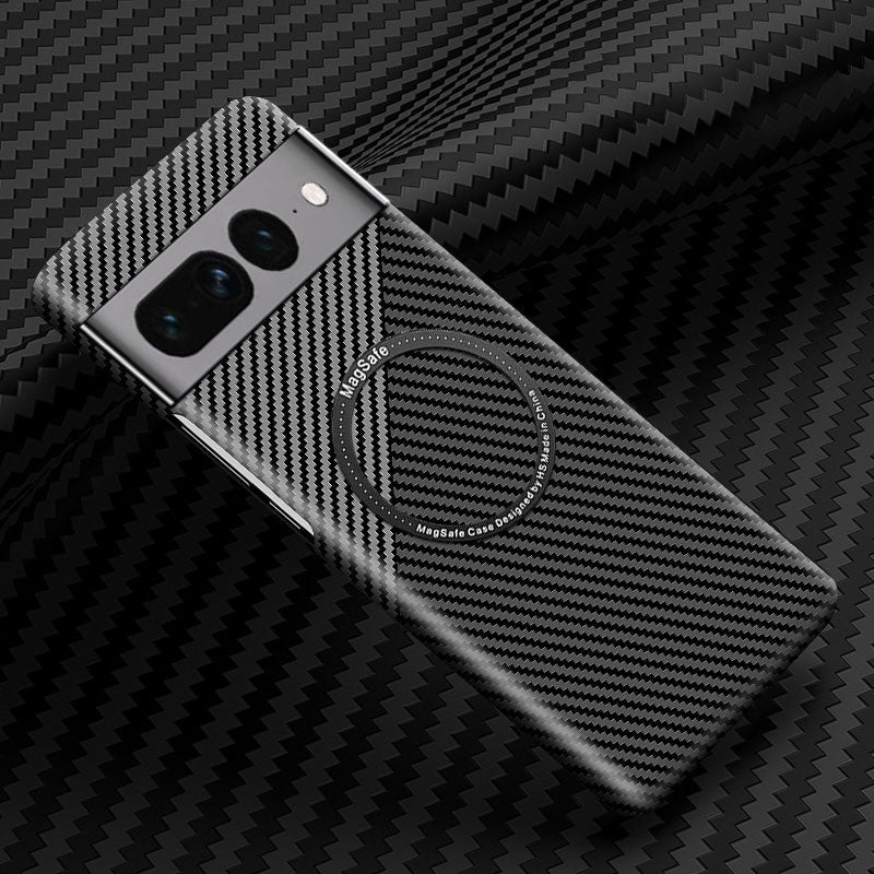 Wireless Carbon Fiber Phone Case For Google Pixel 7