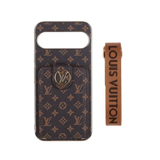 Classic Monogram Crossbody Case for Google Pixel – Luxury-Inspired Elegance