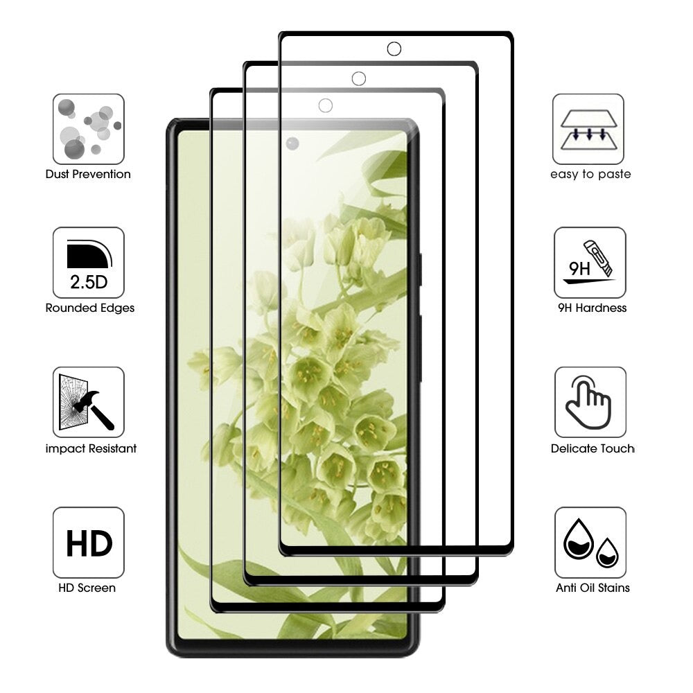 Curved Screen Protector Tempered Glass For Google Pixel series